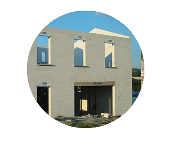 Matériau de construction : béton cellulaire (Syporex)